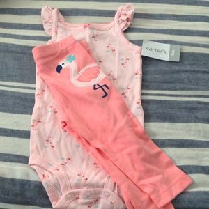 {Carters} Flamingo Onsie Set